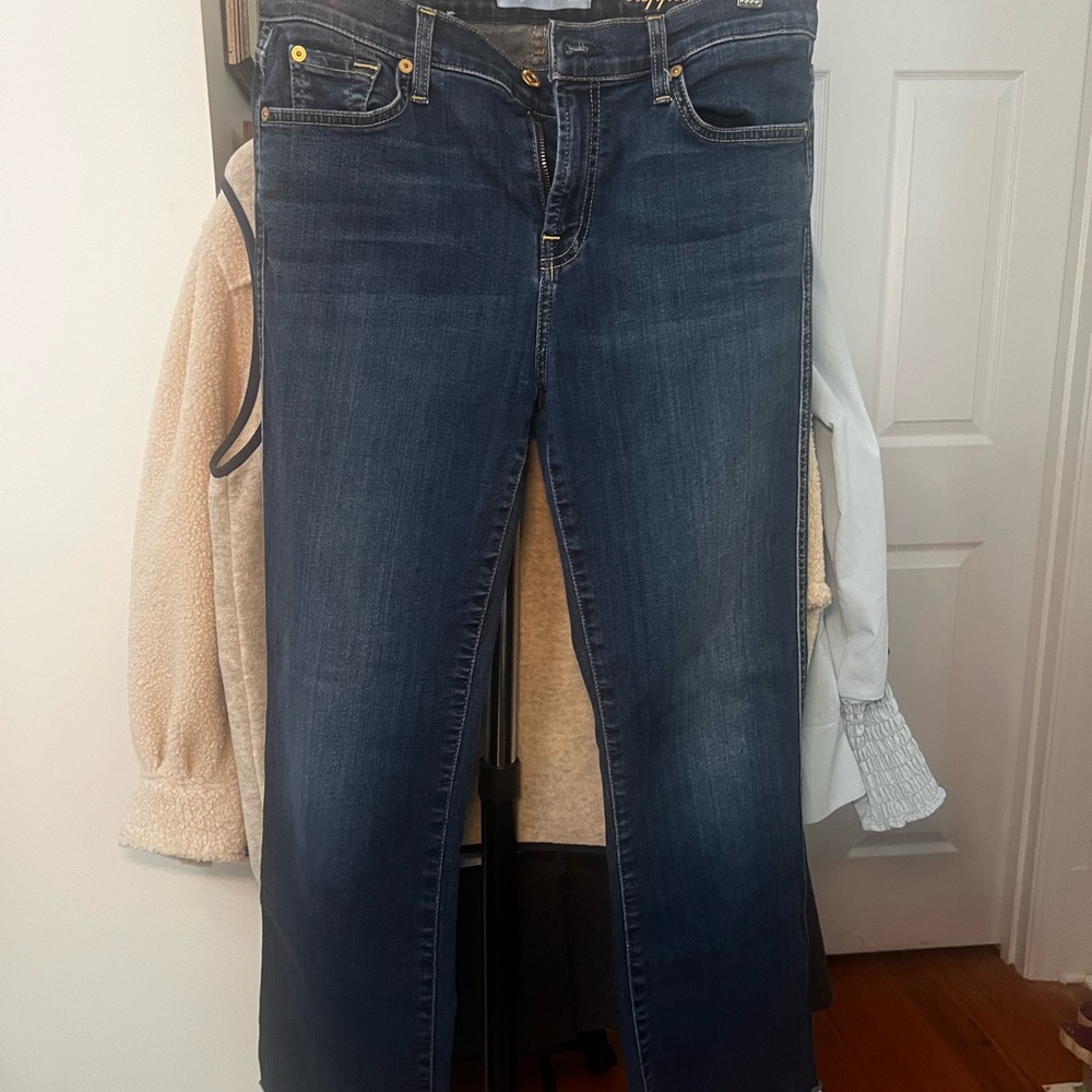 7 For All Mankind Cropped Boot Flare Jeans